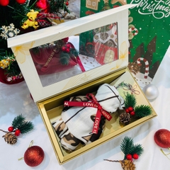 Set Quà Noel HimHip Khăn Visco 90*90cm Kèm Túi Hộp Thiệp - 1041