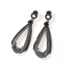 Khuyên Tai Dài HimHip Giọt Nước Cổ Điển HKCC Đính Phale 2x5cm