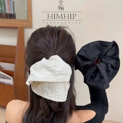 Scunchies HimHip Vải Vân Nhám Thanh Lịch 16~21cm