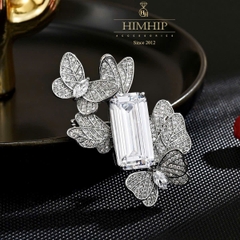 Trâm, Ghim Cài Áo HimHip HKCC Đàn Bướm Nhỏ Đậu Hạt Phale 5*4.2cm