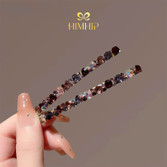 Kẹp Mái HimHip HKCC Đính Hàng Phale Ánh Tím Thanh Lịch 9x0,5cm