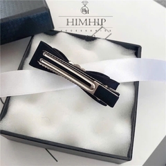 Kẹp Mái Mỏ Vịt HimHip HKCC Dáng Nơ Vải 2 Lớp Thanh Lịch 6.5*2cm