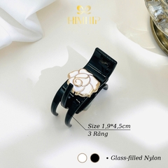 Kẹp Càng Cua HimHip Glass-filled Nylon Hoa Hồng Gai 3 Răng 1.9x4.5cm