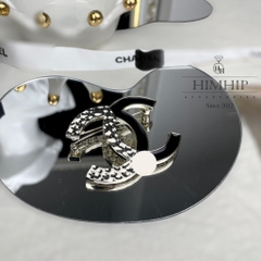 Trâm, Ghim Cài Áo HimHip Chữ X Trắng Đen Sang Trọng HKCC 3.5x5cm