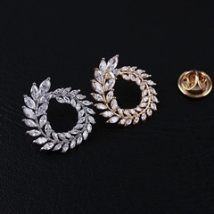Pin Cài Áo HimHip Vòng Nguyệt Quế Tròn Thanh Lịch HKCC Đính Phale 2.5cm