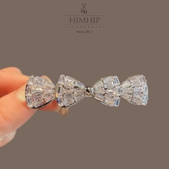 Kẹp Mái HimHip HKCC Đính Nơ Phale Lấp Lánh 6x1cm
