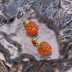 Khuyên Tai Hợp Kim Quả Nho Dễ Thương 2.5*1.3cm