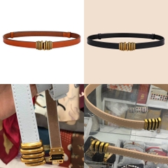 Dây Lưng HimHip Da Thật Khóa Sọc Thanh Lịch 2x45-88cm