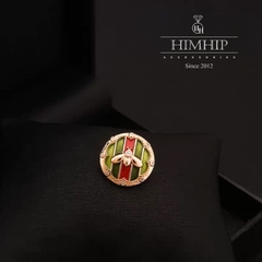Pin Cài Áo HimHip Con Ong Họa Tiết Độc Đáo Sang Trọng HKCC Đính Phale 2*2cm