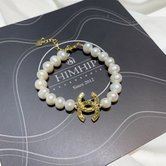 Vòng Tay HimHip Trai Thật Mix Mặt Chữ Chanel Khóa Thả Sang Trọng 18+5cm