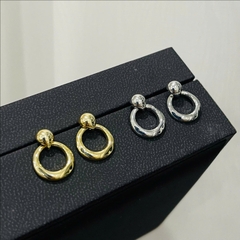 Khuyên Tai Ngắn HimHip HKCC Tròn Nhỏ Thanh Lịch 1.7*1.3cm