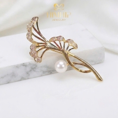Trâm, Ghim Cài Áo HimHip HKCC Kim Song Ngân Hạnh 8x4.2cm