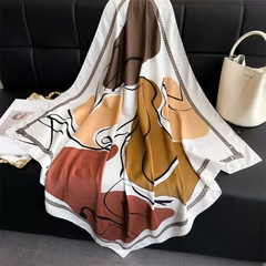 Khăn Lụa Cotton HimHip 90x90cm Khăn Quàng Quà Tặng Khăn - 103