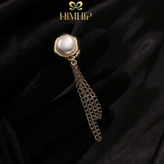 Pin Cài Tự Hít HimHip HKCC Hạt Giả Trai Sóng Nước 1.5x10.5cm