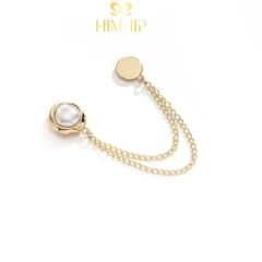 Pin Cài Tự Hít HimHip HKCC Hạt Giả Trai Sóng Nước 1.5x10.5cm
