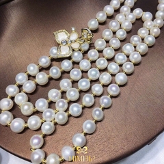 Vòng Cổ HimHip Trai Dị 8li Khóa Charm Bướm Đôi Cánh Mắt Mèo Đuôi Cá 80.5cm