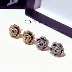 Khuyên Tai Nụ HimHip Nụ Hoa Hồng Sang Trọng HKCC Đính Phale 1.2x1.2cm