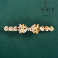 Kẹp Bấm HimHip HKCC Đính Đá Nơ Thanh Lịch 0.5x8cm