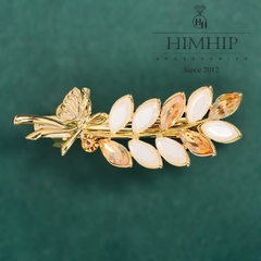 Kẹp Bấm HimHip HKCC Lá Nguyệt Quế Thanh Lịch 2x7cm