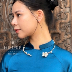 Kiềng Cổ HimHip Trai Dị Ngọc Mai Kết Tầm Xuân 15cm Phụ Kiện Áo Dài