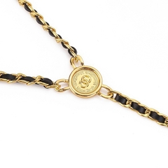 Dây Lưng HimHip Xích Mix Da PU Khóa Sang Trọng 103cm