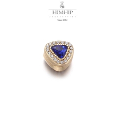 Pin Cài Tự Hít HimHip Đá Nhiều Màu Sang Trọng HKCC Đính Phale 1.5cm