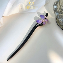 Trâm Cài Tóc HimHip Điệp Tử Ngọc Châu 18cm Kèm Hộp Phụ Kiện Áo Dài