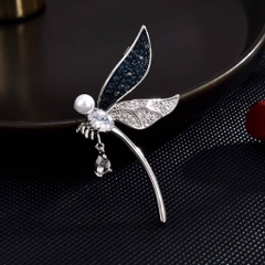 Trâm, Ghim Cài Áo HimHip Chuồn Chuồn Gắn Đá Sang Trọng HKCC Đính Phale 3*5cm