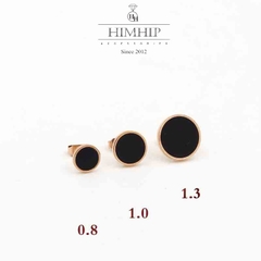 Khuyên Tai Nụ HimHip Mặt Tròn Trẻ Trung