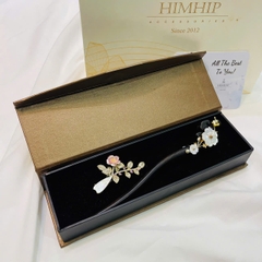 Set Quà 8/3 HimHip Trâm Cài Tóc & Cài Áo Kèm Túi Hộp Thiệp - 24