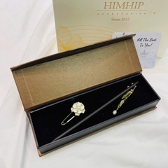 Set Quà 8/3 HimHip Trâm Cài Tóc & Cài Kim Băng Kèm Túi Hộp Thiệp - 44