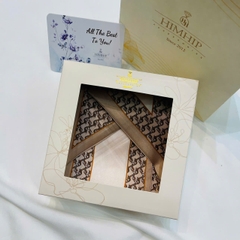 Set Quà 8/3 HimHip Khăn Lụa Tuban 95*10cm Kèm Túi Hộp Thiệp - 1109
