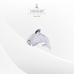 Pin Cài Áo HimHip Nam Nữ Cá Heo Đáng Yêu HKCC Đính Phale 2 cm