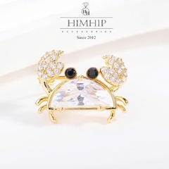 Trâm, Ghim Cài Áo HimHip Cua Nhỏ HKCC Phối Phale May Mắn 2x1.5cm