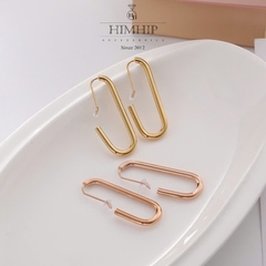 Khuyên Tai Dài HimHip TiTan Dáng Móc Chữ D 4.5cm