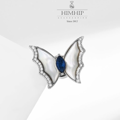 Pin Cài Tự Hít HimHip HKCC Bướm Nhỏ Phale Xanh Sang Trọng 2*2.5cm