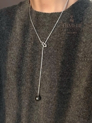 Set Trang Sức HimHip Vòng Cổ Mặt Tinh Thể Ngọc Trai & Khuyên Tai Nụ Trai Nước Ngọt Kèm Túi Hộp Thiệp - 106