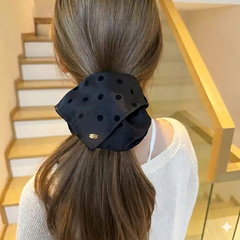 Scruchies HimHip Vải Vuông Chấm Bi Thanh Lịch 20cm