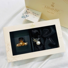 Set Quà HimHip Kẹp Càng Cua & Dây Buộc Tóc Kèm Túi Hộp Thiệp - 54