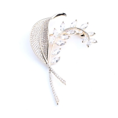 Trâm, Ghim Cài Áo HimHip Bông Lúa Thanh Lịch HKCC Đính Phale 4*6cm