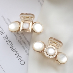 Kẹp Càng Cua HimHip Composite Mặt Đá Viền Vàng Thanh Lịch 8 Răng 5cm