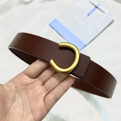 Dây Lưng HimHip Da Thật Mặt Chữ C Sang Trọng 2.8x102cm