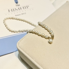 [Thiết kế] Vòng Cổ HimHip Trai Thật 5-6Li Dáng Thả Sang Trọng