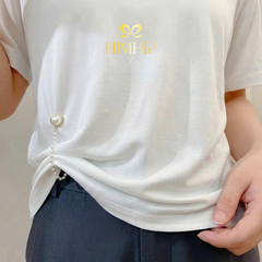 Pin Cài Tự Hít HimHip Nửa Hạt Giả Trai Dây Đôi 2 Kiểu 1.2cm