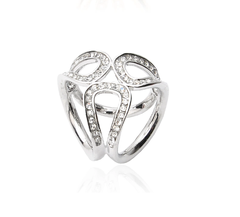 Cài Khăn 4 Chấu HimHip Size To Mặt Chụm Đá Sang Trọng HKCC Đính Phale 2cm