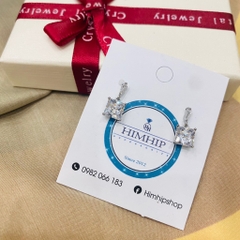 Khuyên Tai Hợp Kim Cao Cấp Dáng Thả Mix Phale Vuông Thanh Lịch 0.6*1.2cm