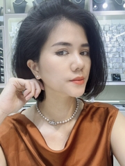 [Thiết Kế] Vòng Cổ HimHip Trai Thật Mặt Vũ Trụ Đính Phale Sang Trọng 36+8cm