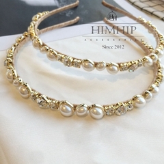 Bờm HimHip Phối Vải Trắng Mix Phale Sang Trọng 0.5cm