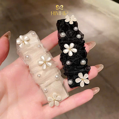 Kẹp Mái Bật HimHip HKCC Vườn Hoa Nhỏ Trong Sương 8x3.5cm