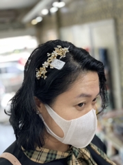 Bờm HimHip Kết Hoa Handmade Sang Trọng 3.5cm